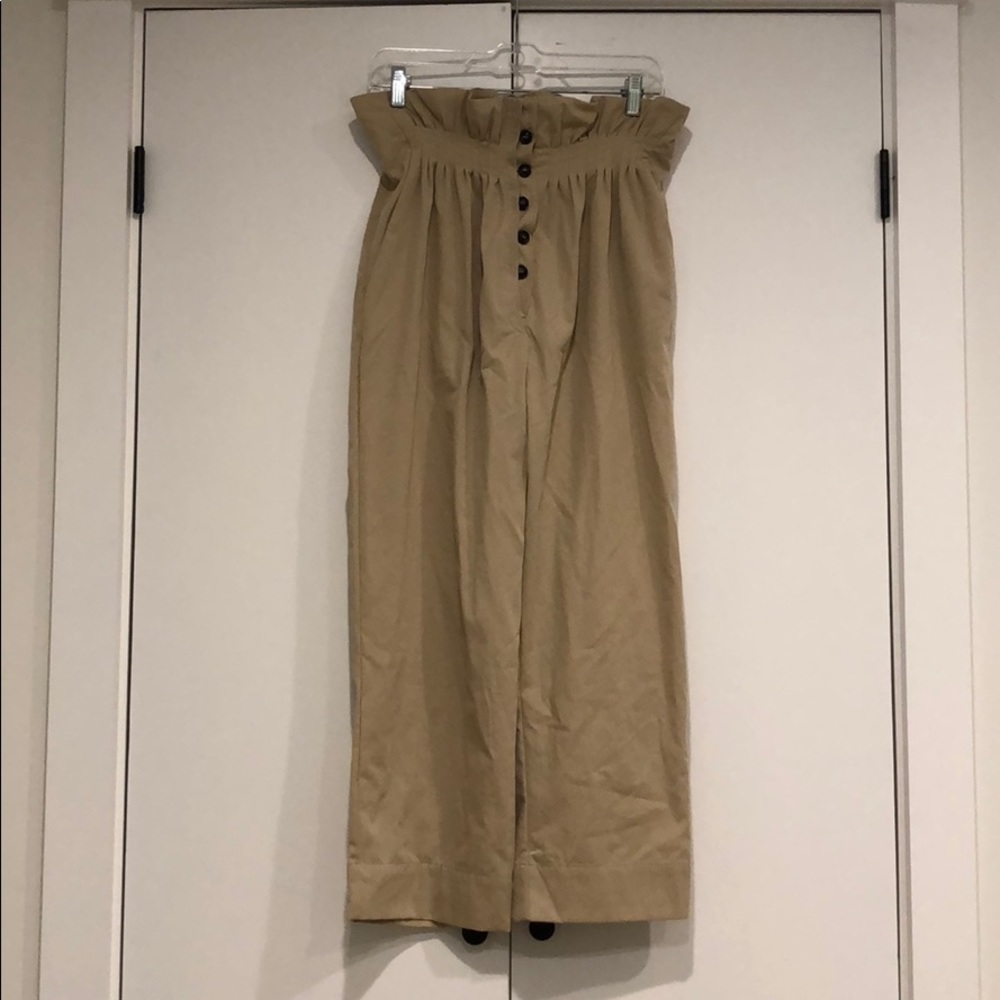 Women’s paper bag waist pant